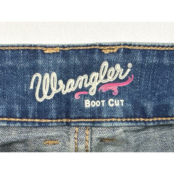 Wrangler Retro Women's Bootcut Blue Denim Jeans - Size 5x36 (27x35) - Picture 4 of 5